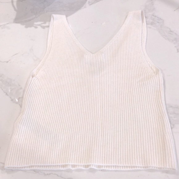 7 for all mankind V neck sweater vest - Picture 3 of 5